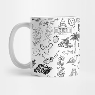 California State Pictures All-Over Print Mug